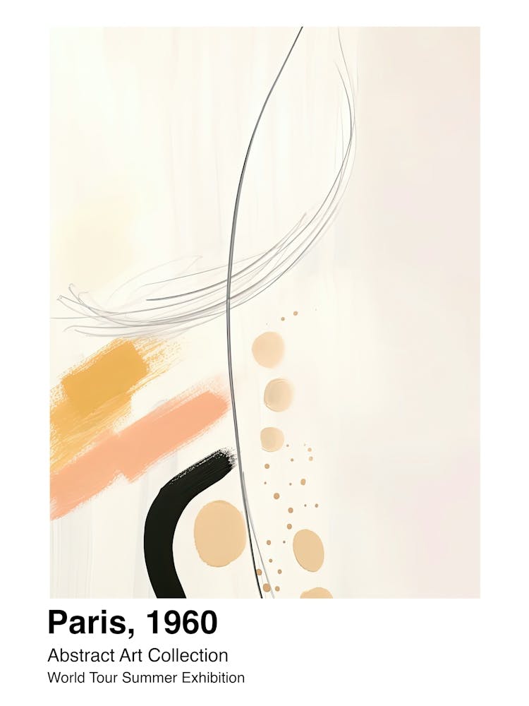 World Tour Exhibition, Abstract Art, Paris, 1960 1