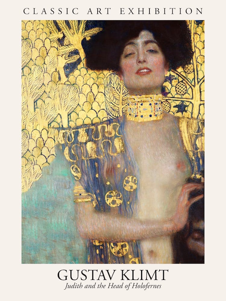 Judith And The Head Of Holofernes, Gustav Klimt Poster
