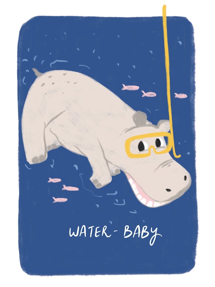 Hippo cute kids room