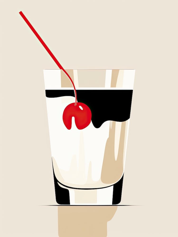 Mid Century Modern White Russian Floral Infusion Cocktail 4