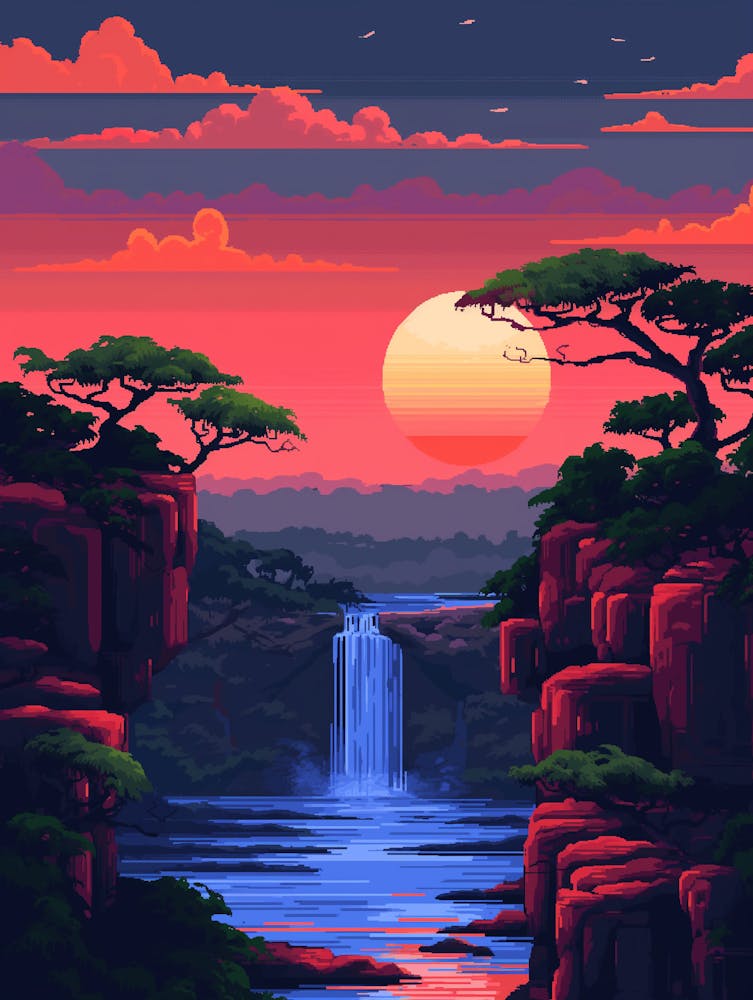 Sunset In The Jungle