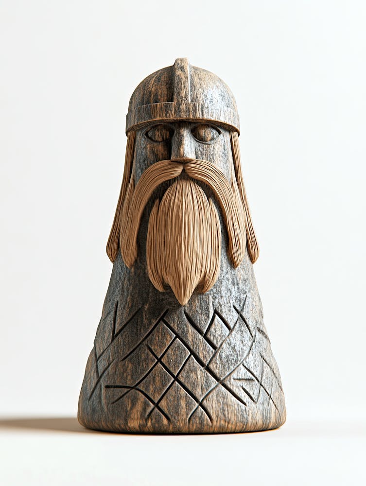 Viking Head, Viking's Chess, Tafl Game 1
