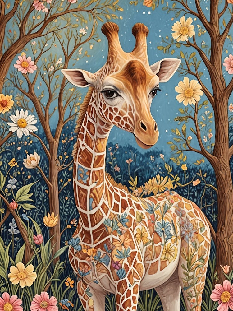 Floral Giraffe