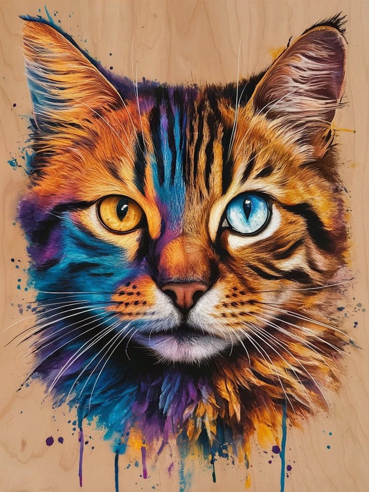 Colorful Cat 1