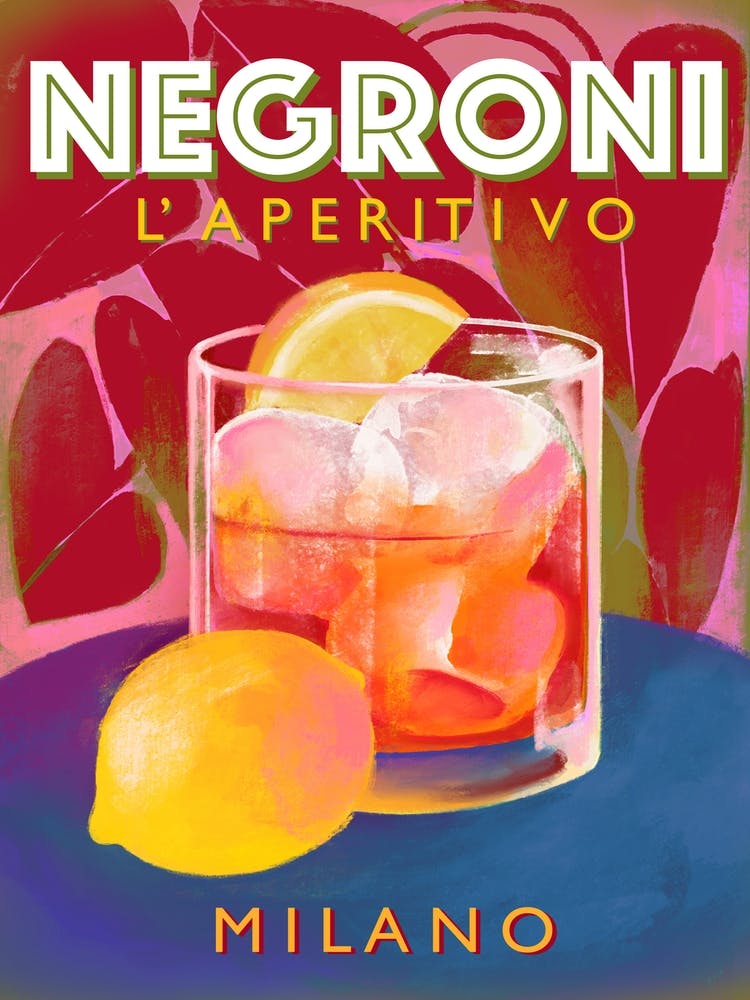 Negroni Cocktail Drink Aperitivo Milano Italy Kitchen