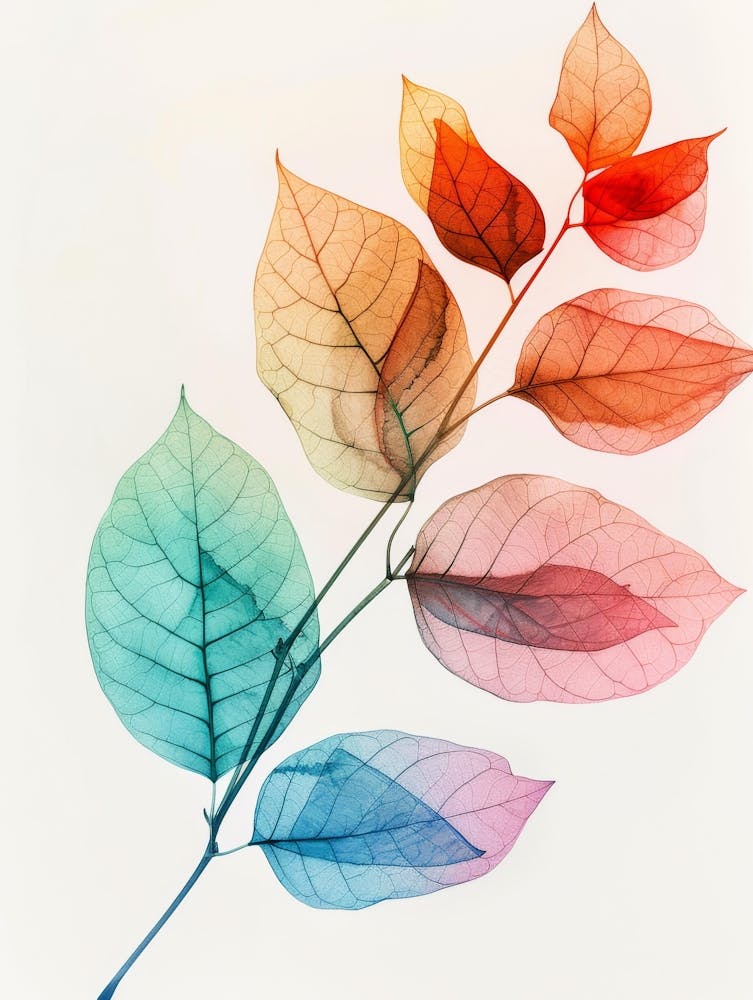 Watercolor Leaves 26