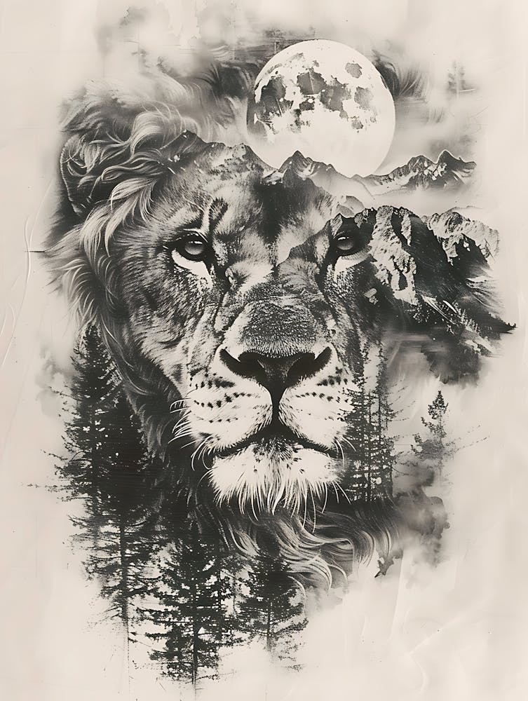 Lion In The Forest 16