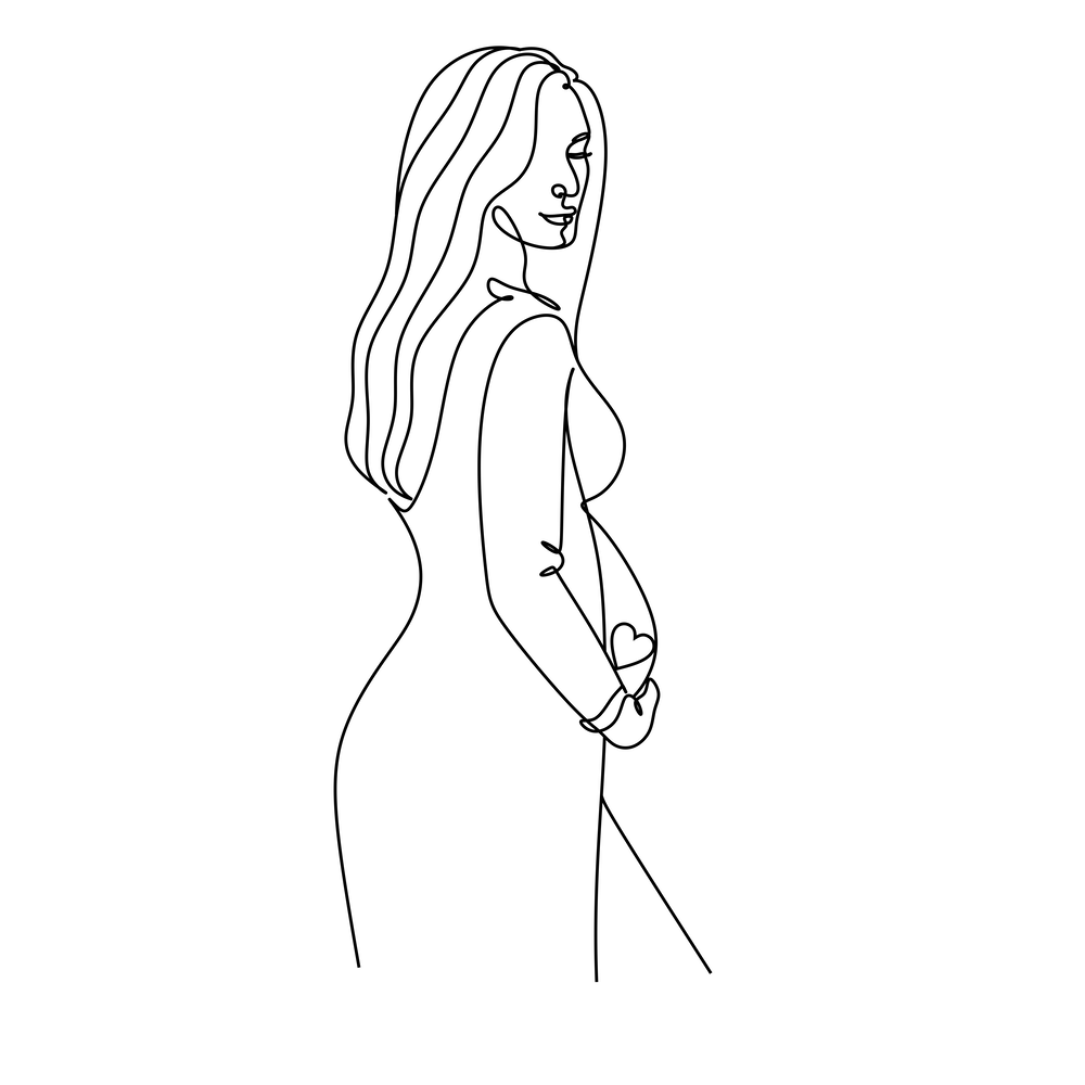 Pregnancy Minimalist Art