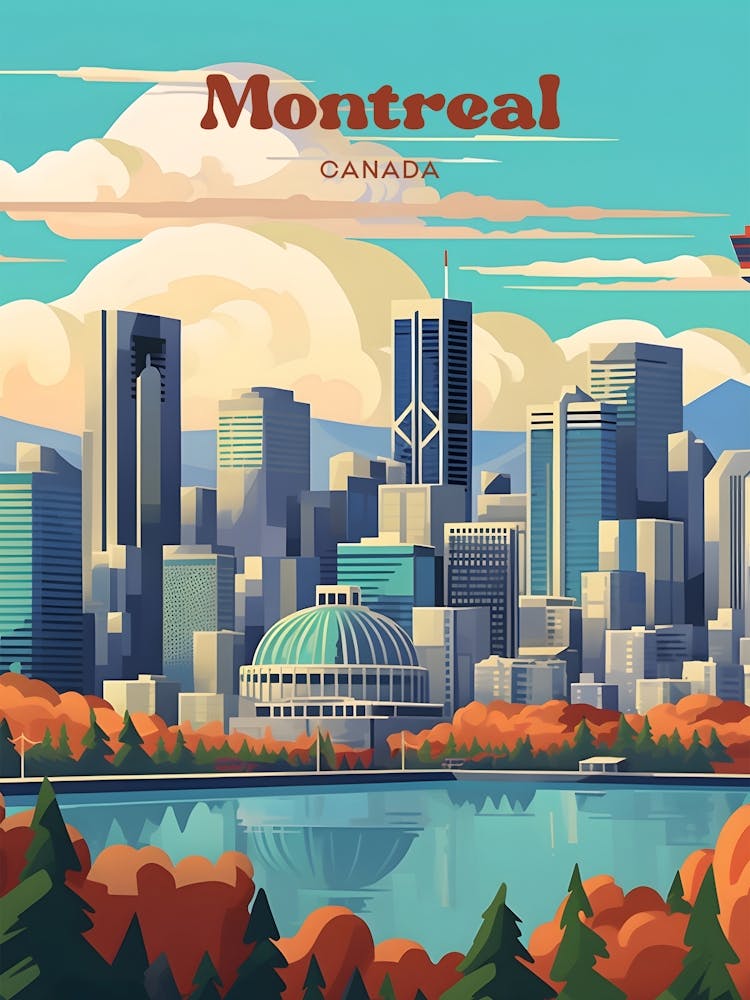 Montreal Canada 2 Travel Poster 3 4 Resize