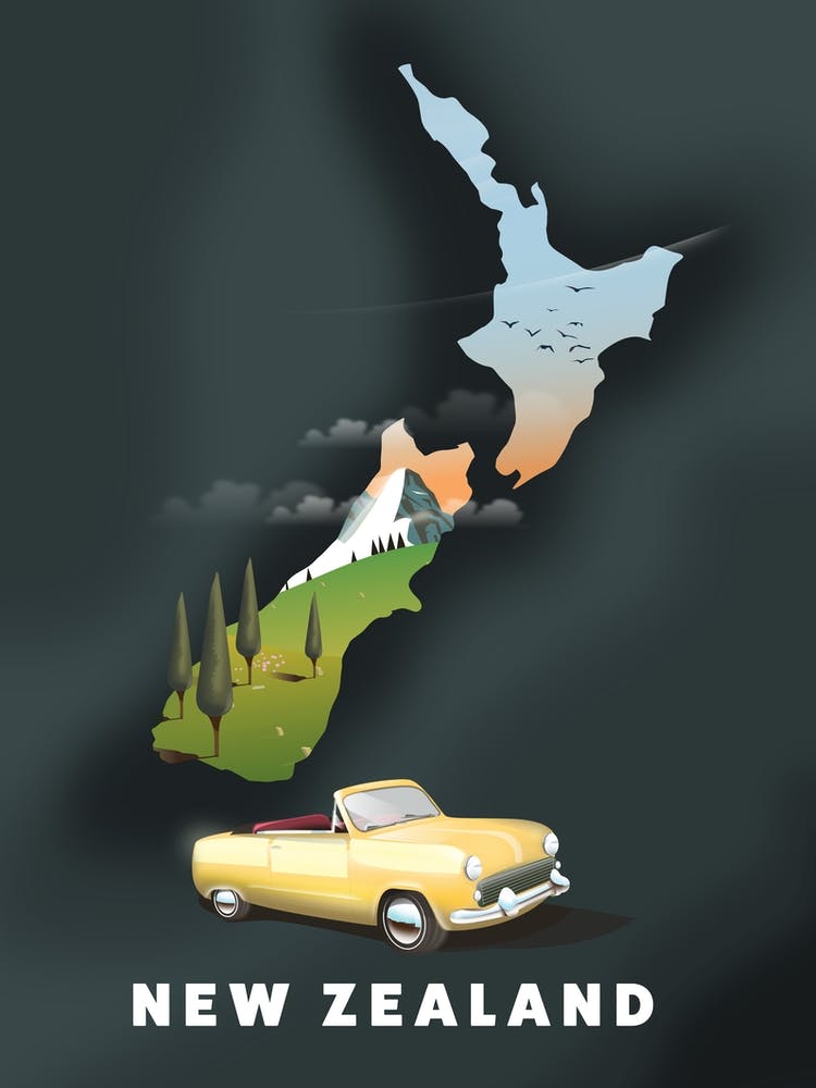 New Zealand Travel Map