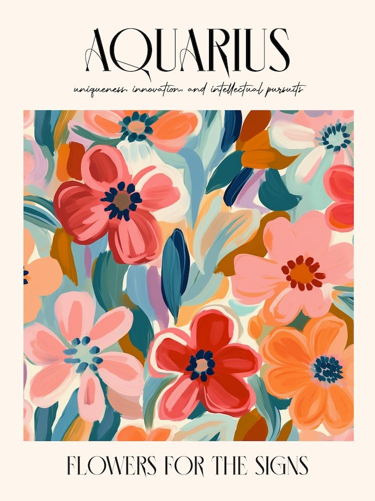 Flowers For The Signs Aquarius 2 Zodiac Sign