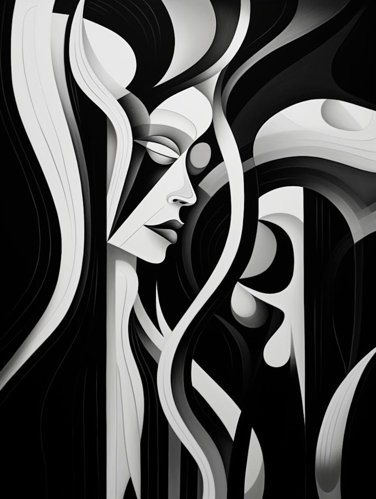 Unity Abstract Black And White 3