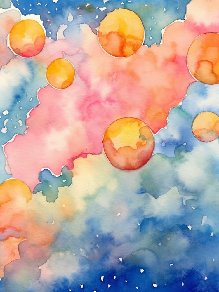 Watercolour Space Celestial 5