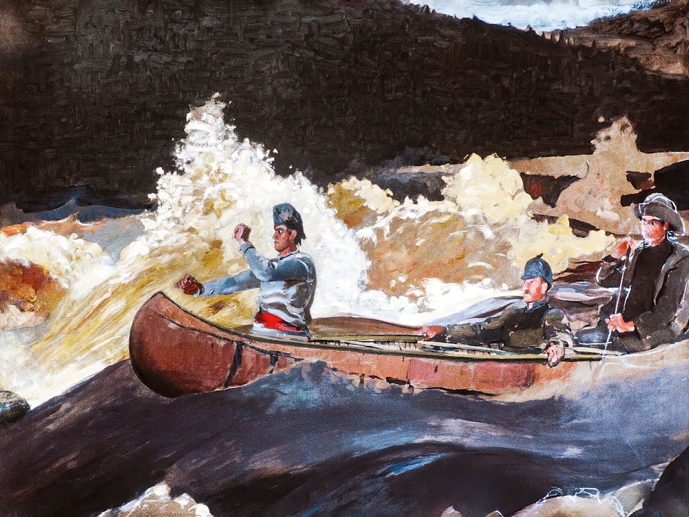 Shooting the Rapids, Saguenay River (ca. 1905–1910), Winslow Homer