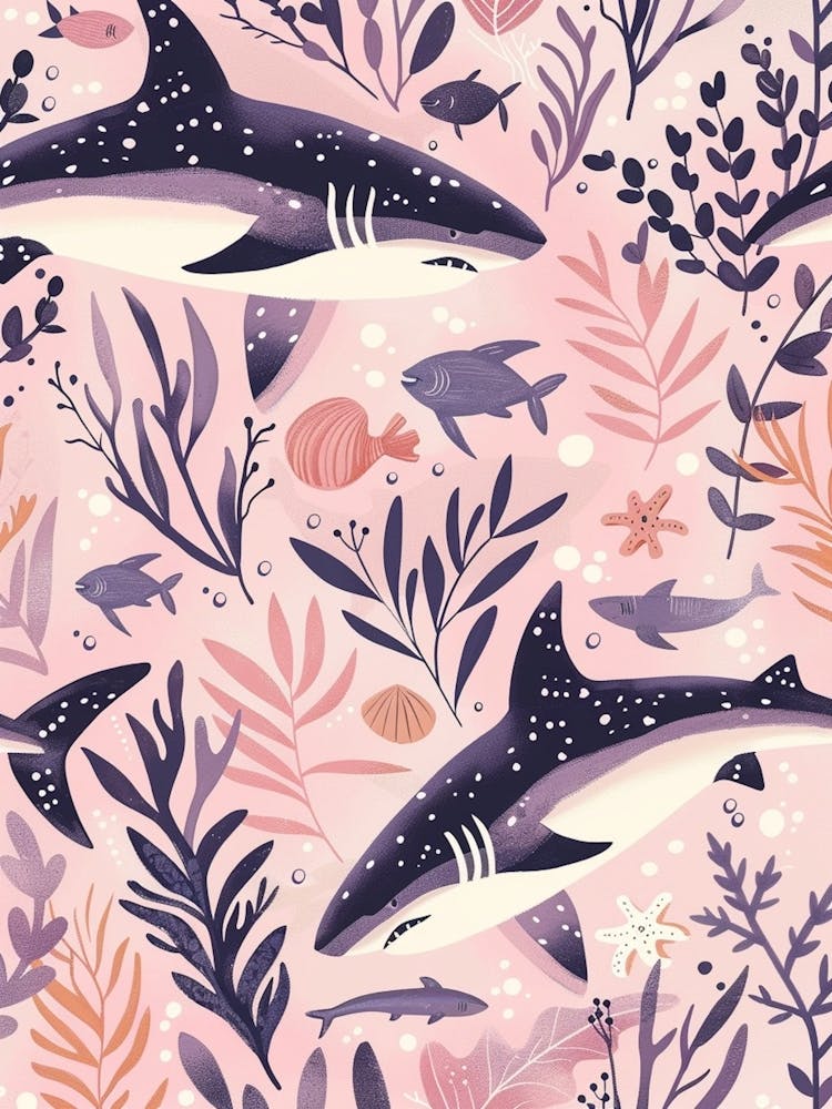 Purple Smooth Hammerhead Shark 2