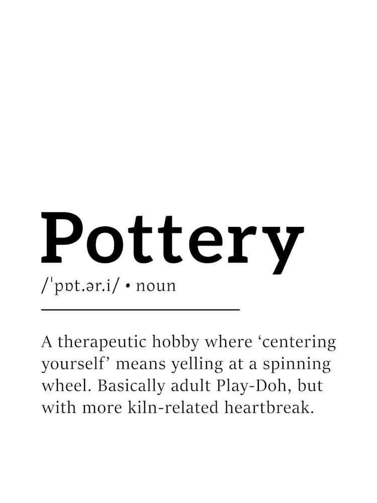 Pottery Definition Poster - Dictionary