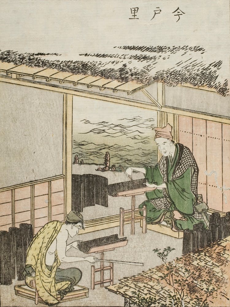 Imado Sato, By Katsushika Hokusai