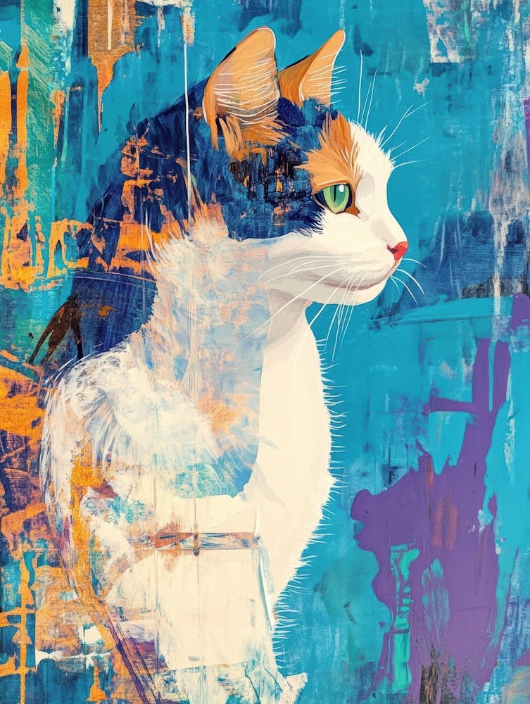 Cat In Blue 2