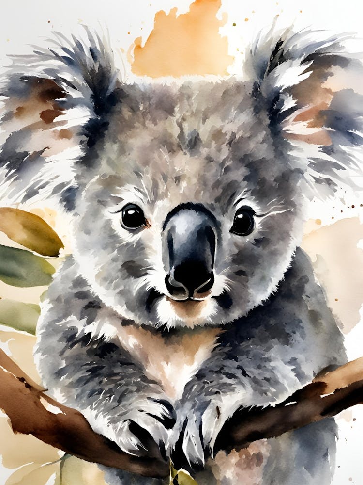 Koala Watercolor Painting