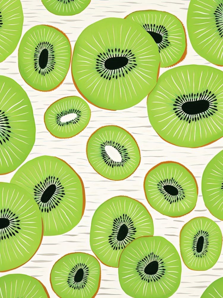 Kiwi Fruit Summer Illustration 2