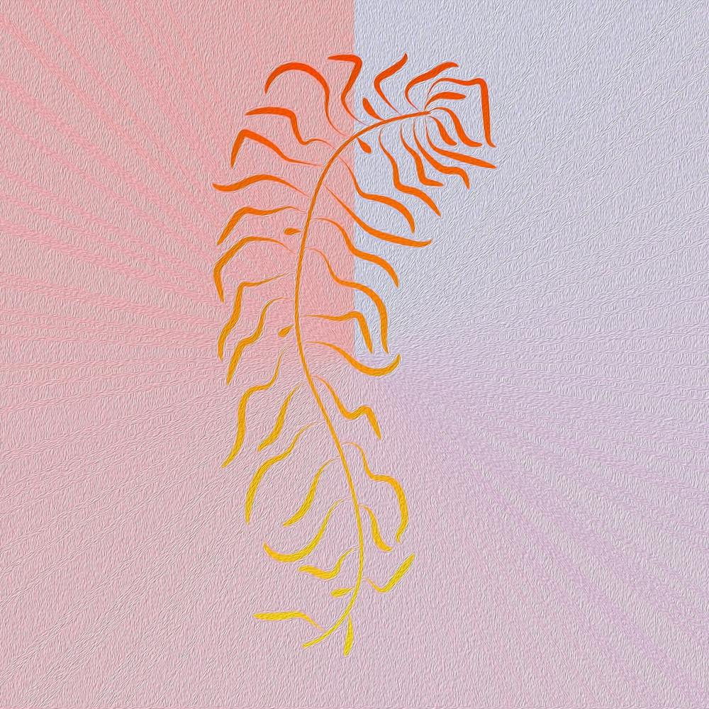 Plant Branch Botanical Colorful