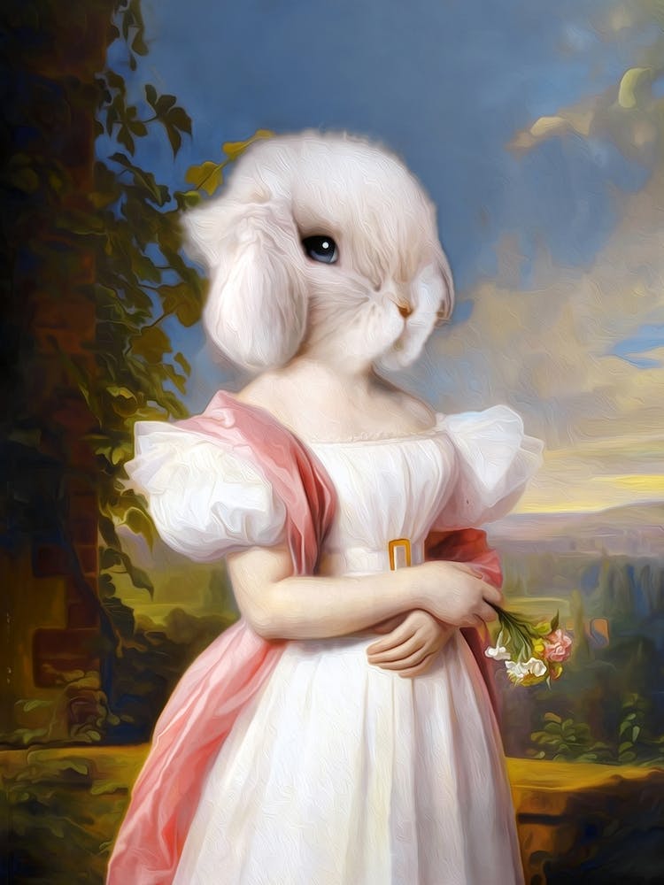 Melancholic Milika The Bunny Pet Portraits