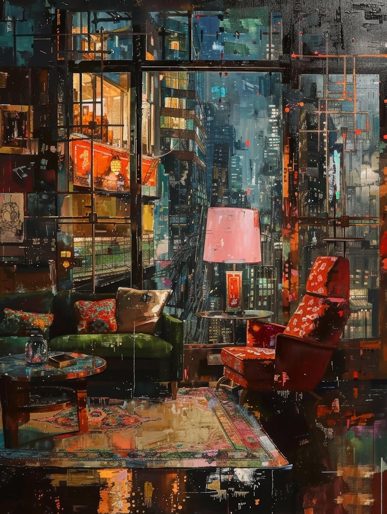 Living Room At Night