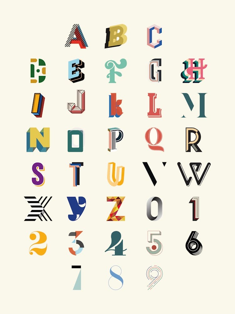 Typographie Alphabet