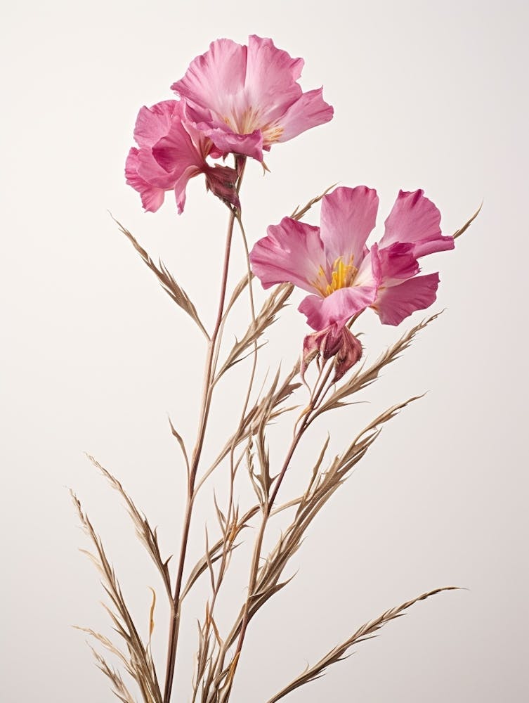 Pressed Wildflower Botanical Art Fireweed Chamerion 2