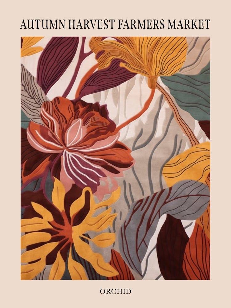 Fall Botanicals Orchid 1 Poster