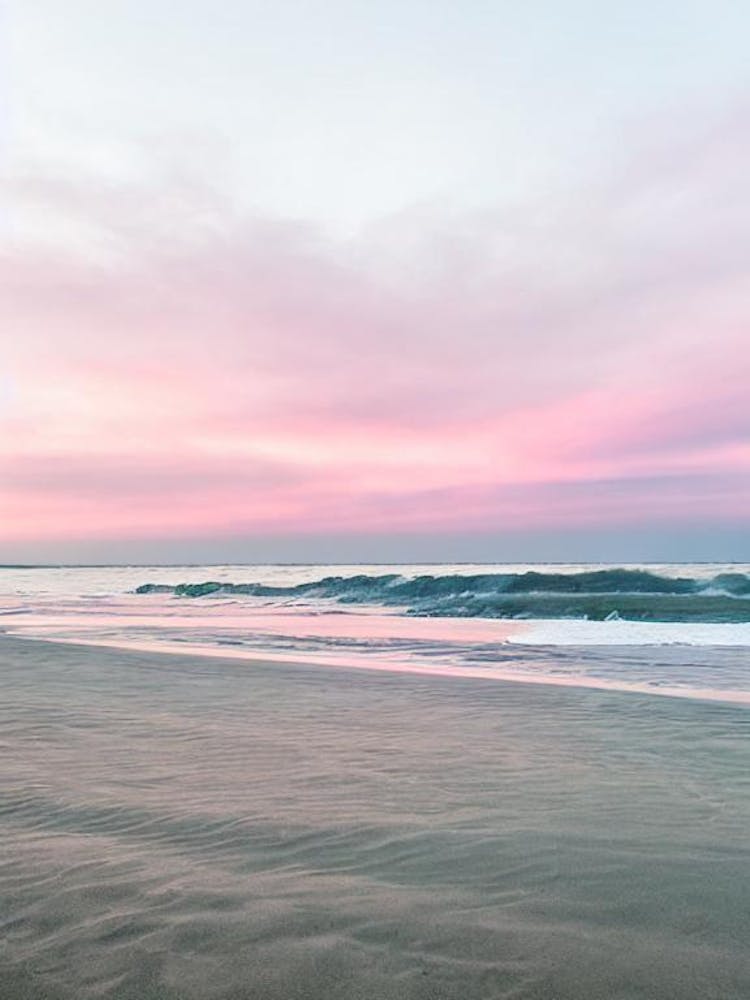 Walberswick Beach, Suffolk Pink Photography