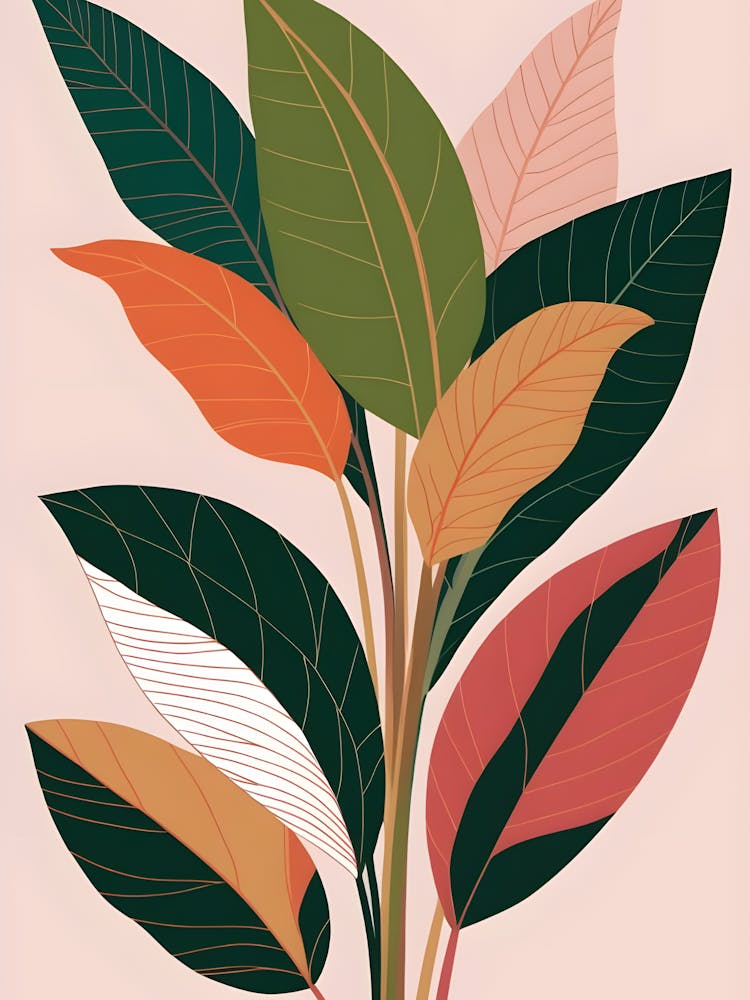 Abstract Leaf Canvas Print