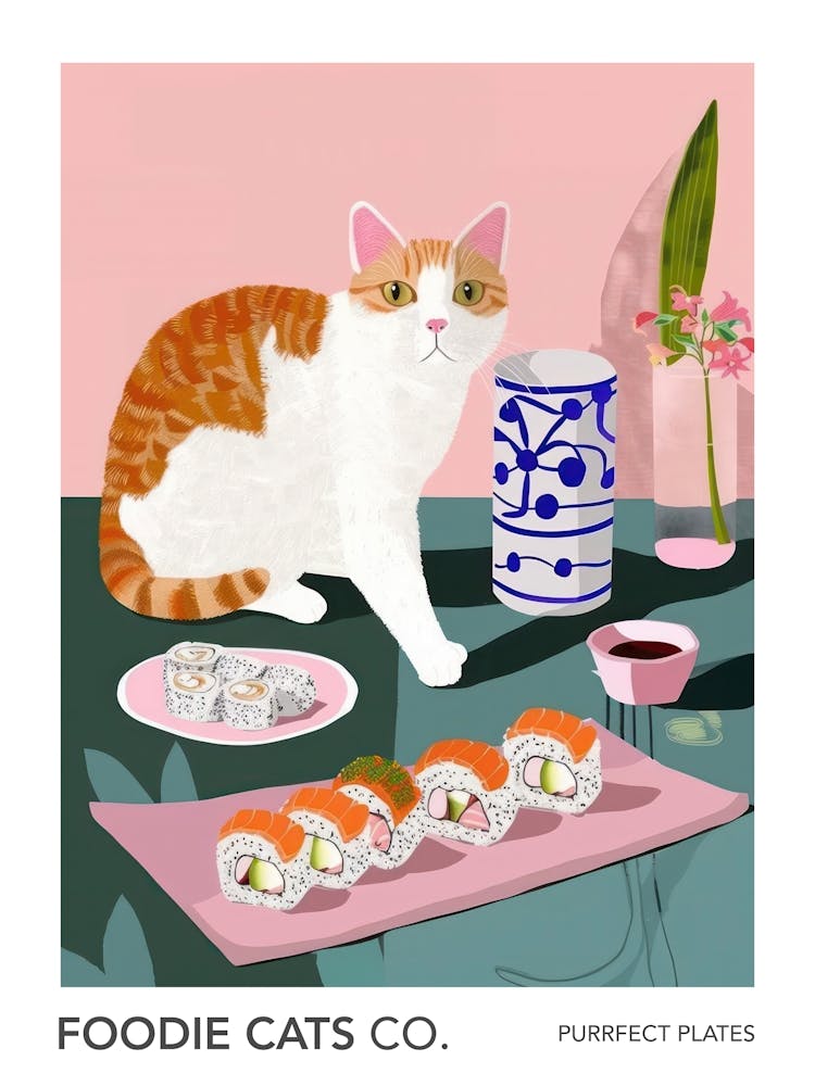 Foodie Cats Co Cat And Sushi 2