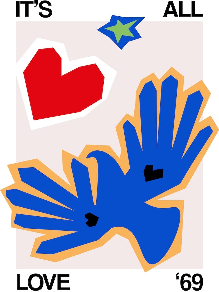 Its All Love Bird Blue 1