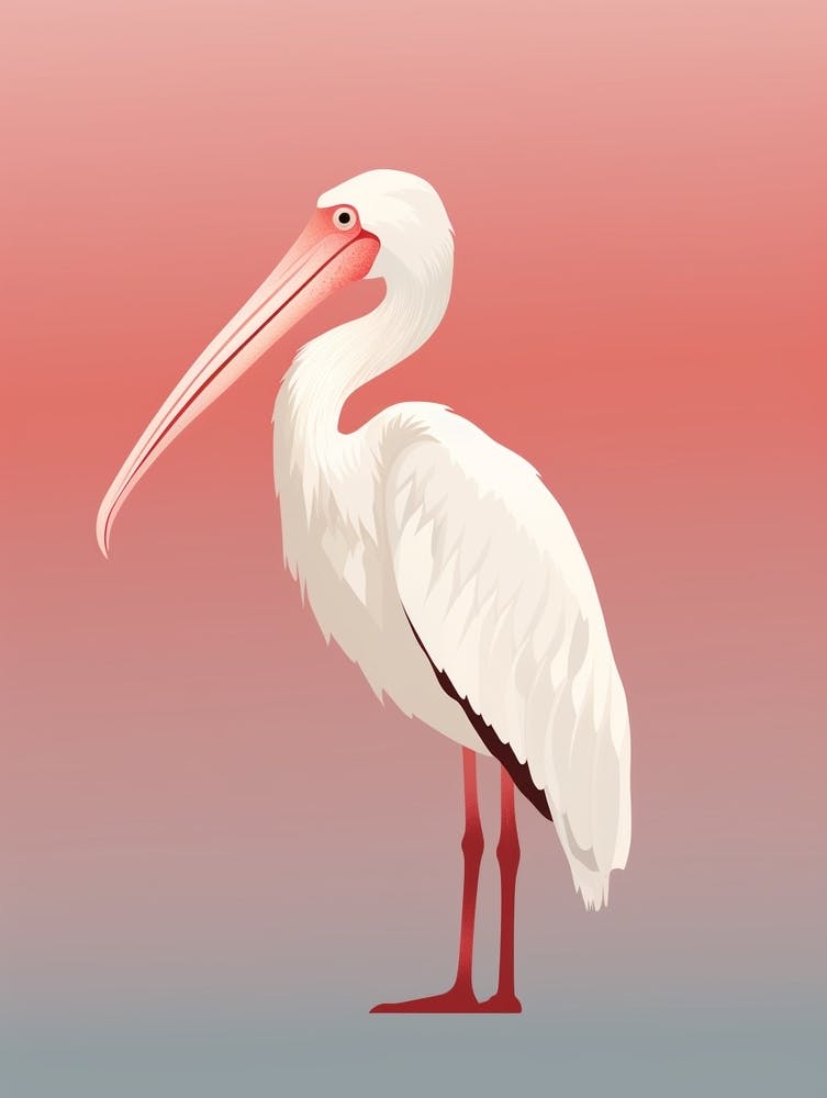 Minimalist Pelican 1 Illustration