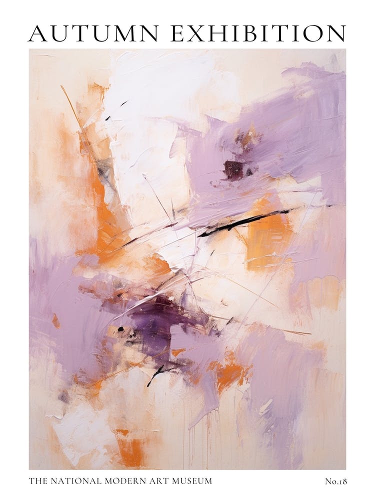Autumn Exhibition Modern Abstract Poster 18