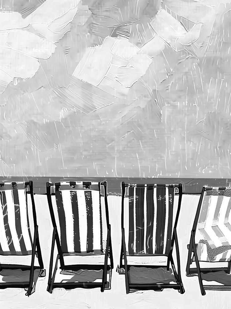 Beach Chairs In The Rain