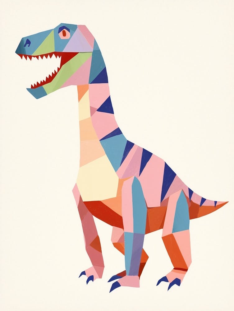 Nursery Dinosaur Art Allosaurus 2
