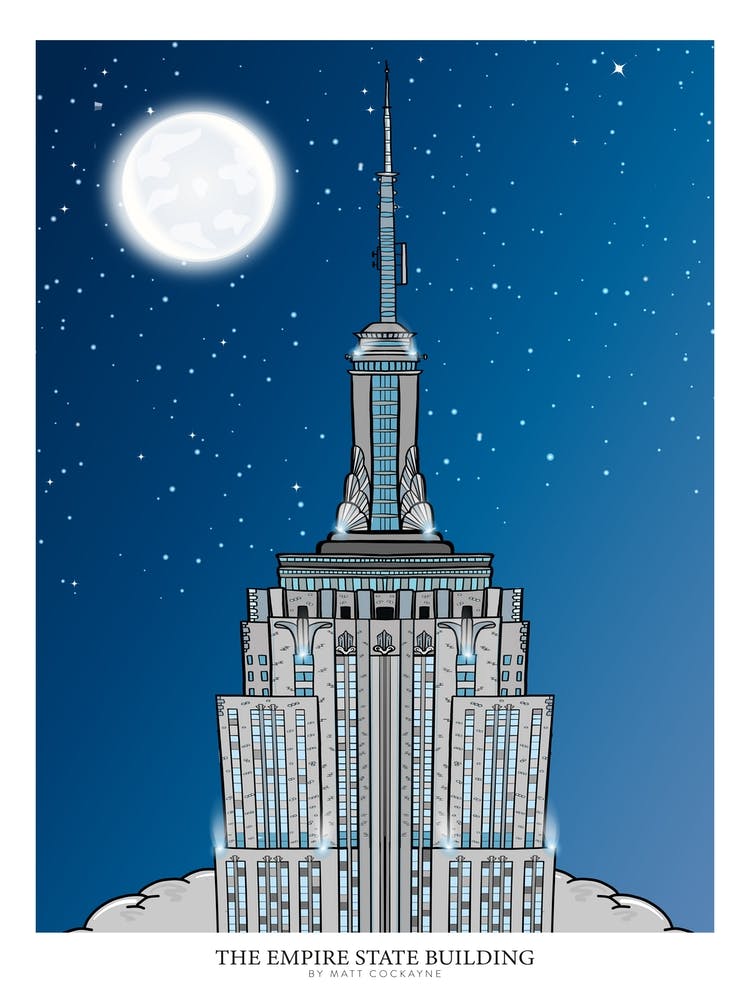 The Empire State Building Text Version 9600p X 7200p