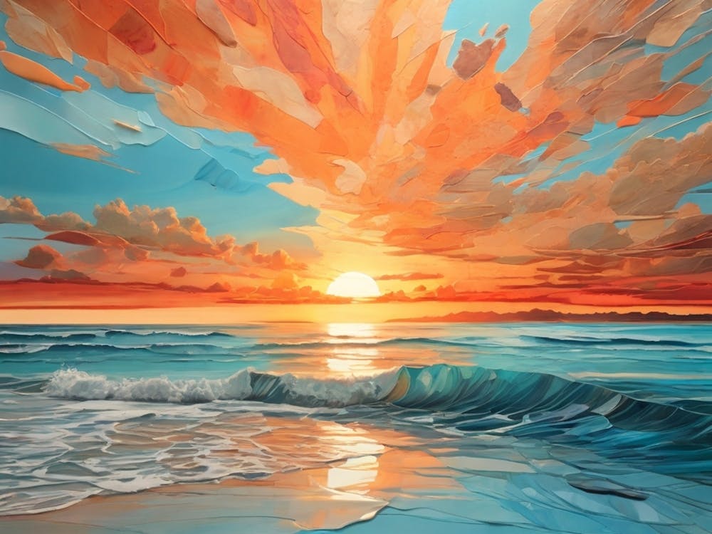 Sonnenuntergang am Strand 34