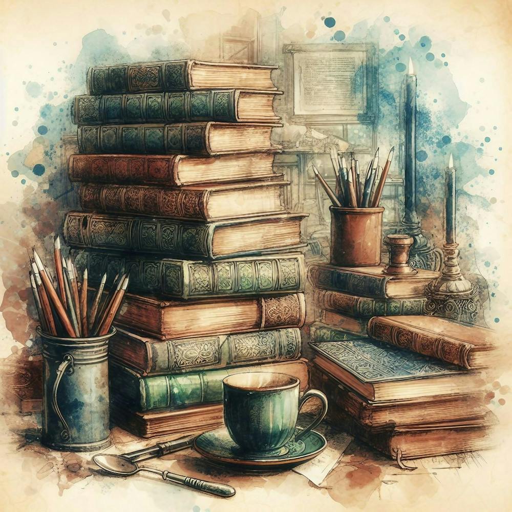 Books And Pencils