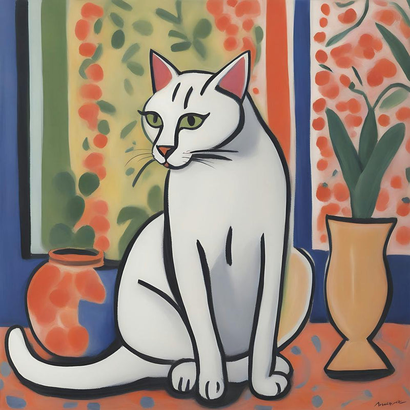 Cat In Front Of Window