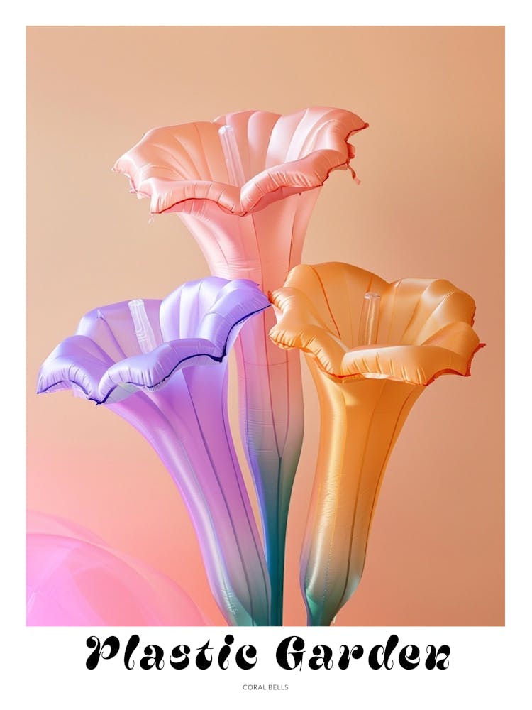 Verträumte aufblasbare Blumen Poster Coral Bells 2