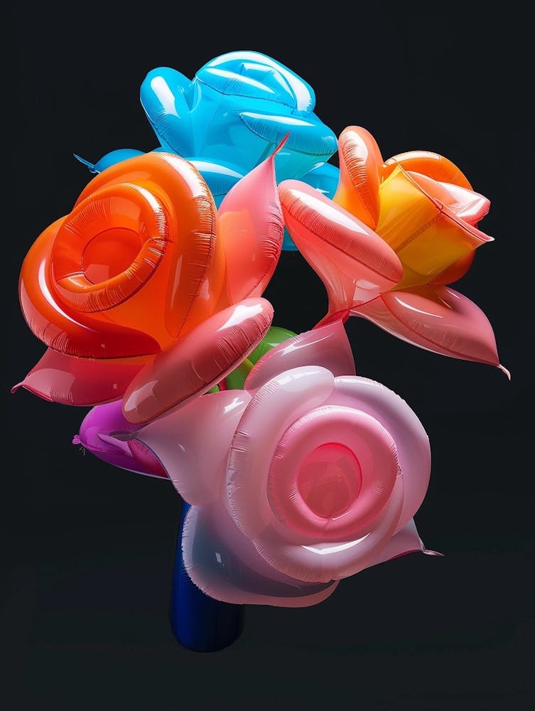 Bright Inflatable Flowers Rose 2