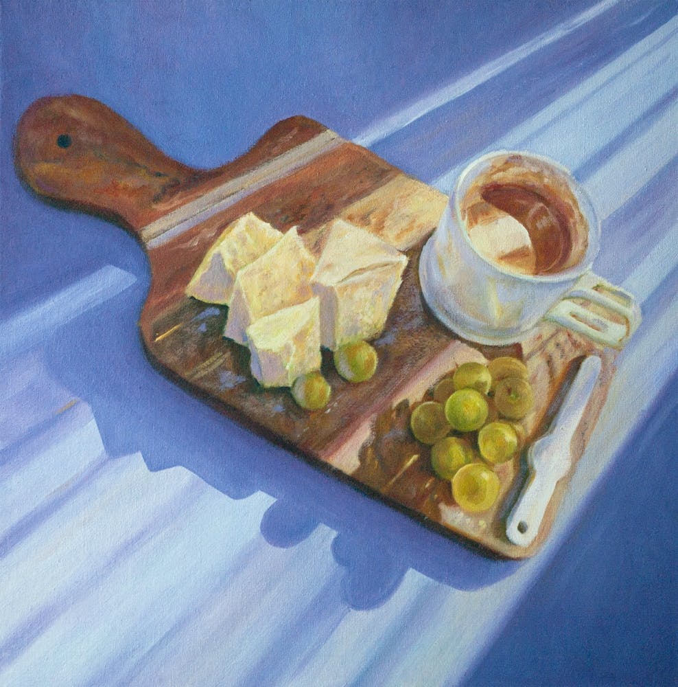 Morning Coffee Oil Painting