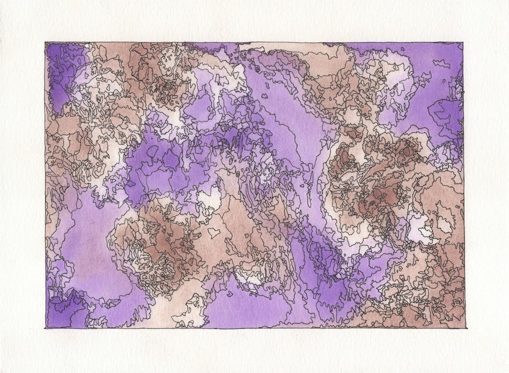 Watercolor Mountain Wonderland 1
