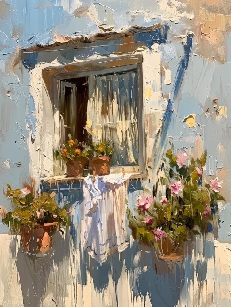 Window With Flowers 2