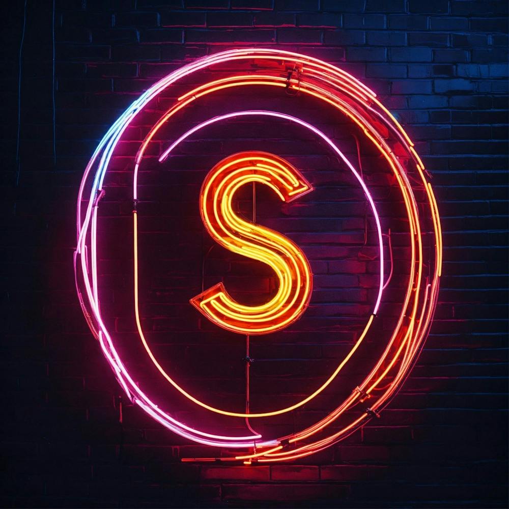 S Logo Neon