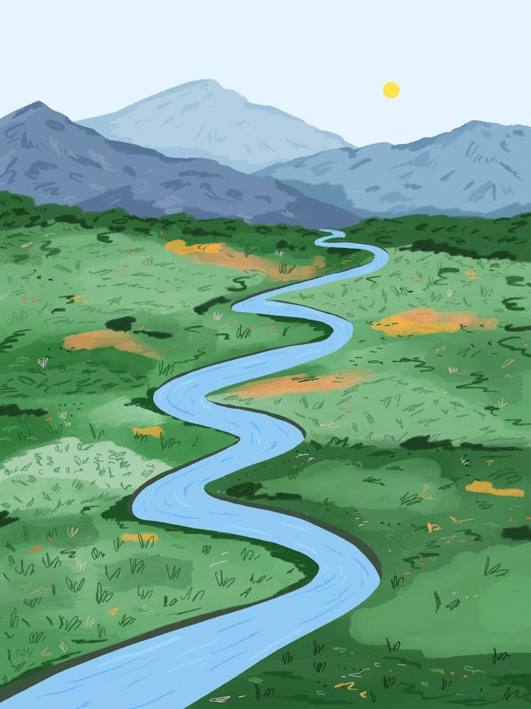 River From The Mountains