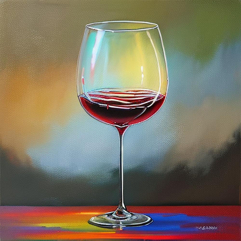 Wine Glass Metal Print